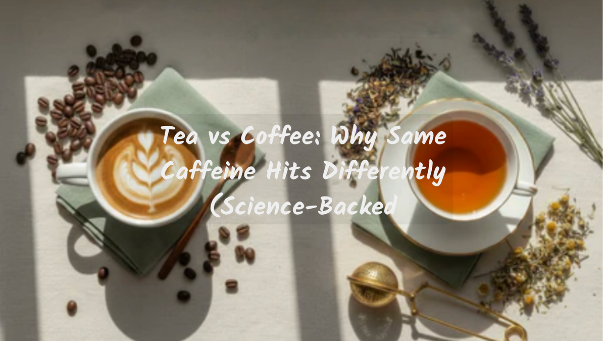 Tea vs Coffee: Why Same Caffeine Hits Differently (Science-Backed)